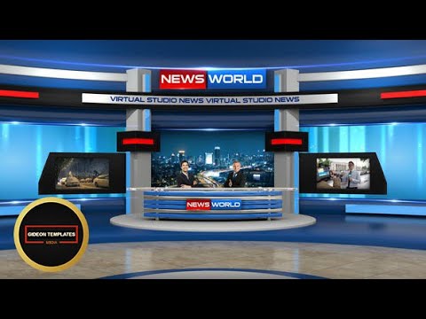 Detail Virtual Studio Tv Set After Effects Template Free Download Nomer 16