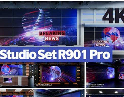 Detail Virtual Studio Tv Set After Effects Template Free Download Nomer 49