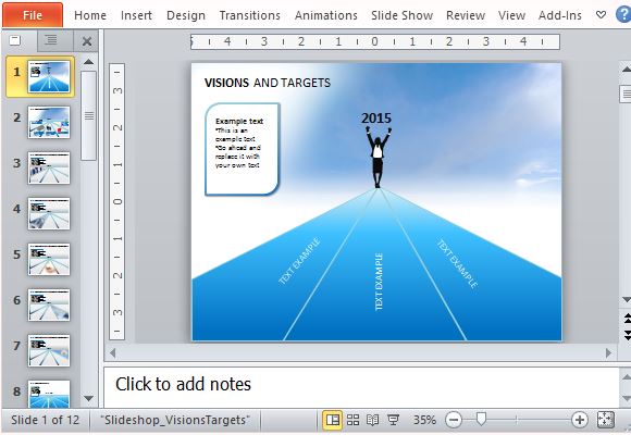 Detail Vision Powerpoint Template Free Nomer 28