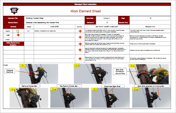 Detail Visual Work Instruction Template Nomer 11