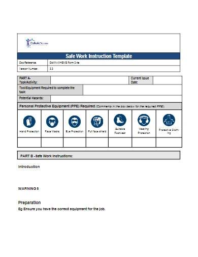 Detail Visual Work Instruction Template Nomer 25