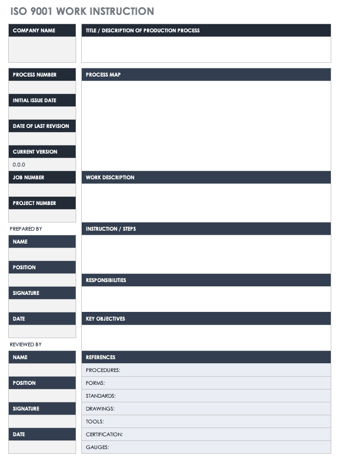 Detail Visual Work Instruction Template Nomer 5