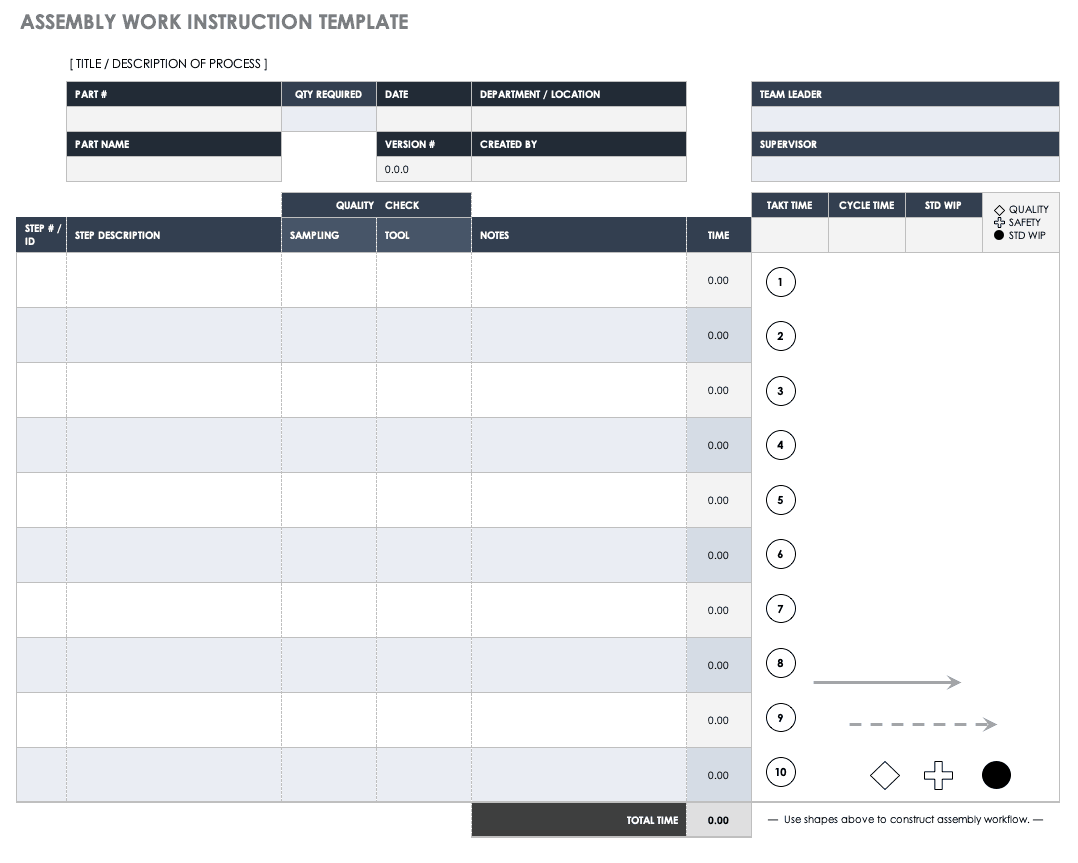 Detail Visual Work Instruction Template Nomer 7