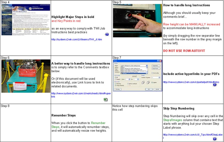 Detail Visual Work Instruction Template Nomer 8