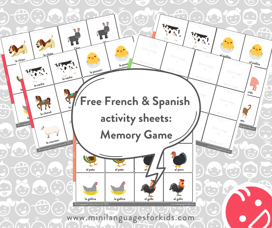 Detail Vocabulary Memory Game Template Nomer 16