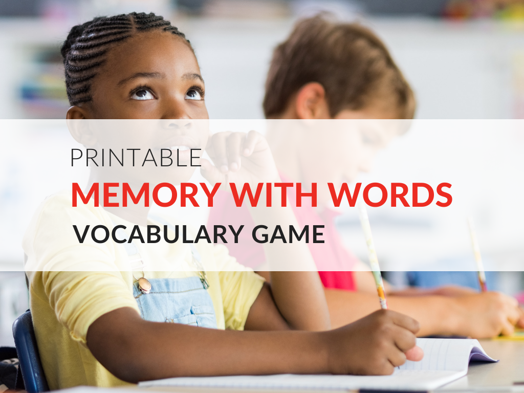 Detail Vocabulary Memory Game Template Nomer 17