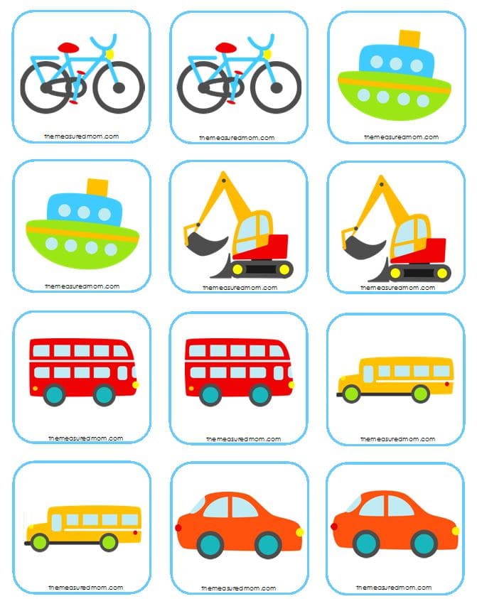 Detail Vocabulary Memory Game Template Nomer 40