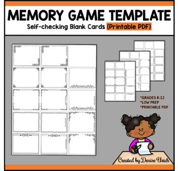 Detail Vocabulary Memory Game Template Nomer 6