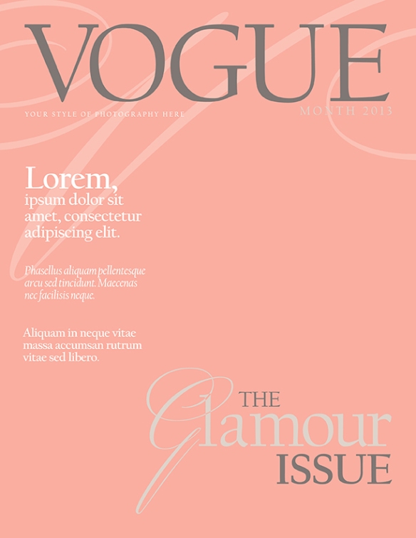 Detail Vogue Magazine Template Nomer 13