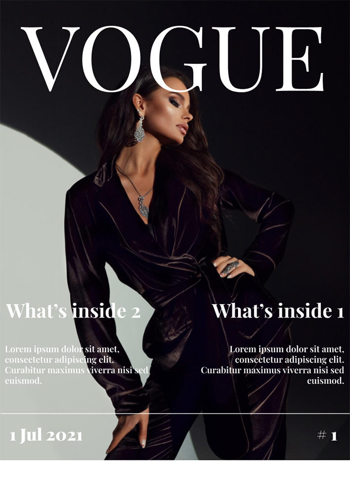 Detail Vogue Magazine Template Nomer 8