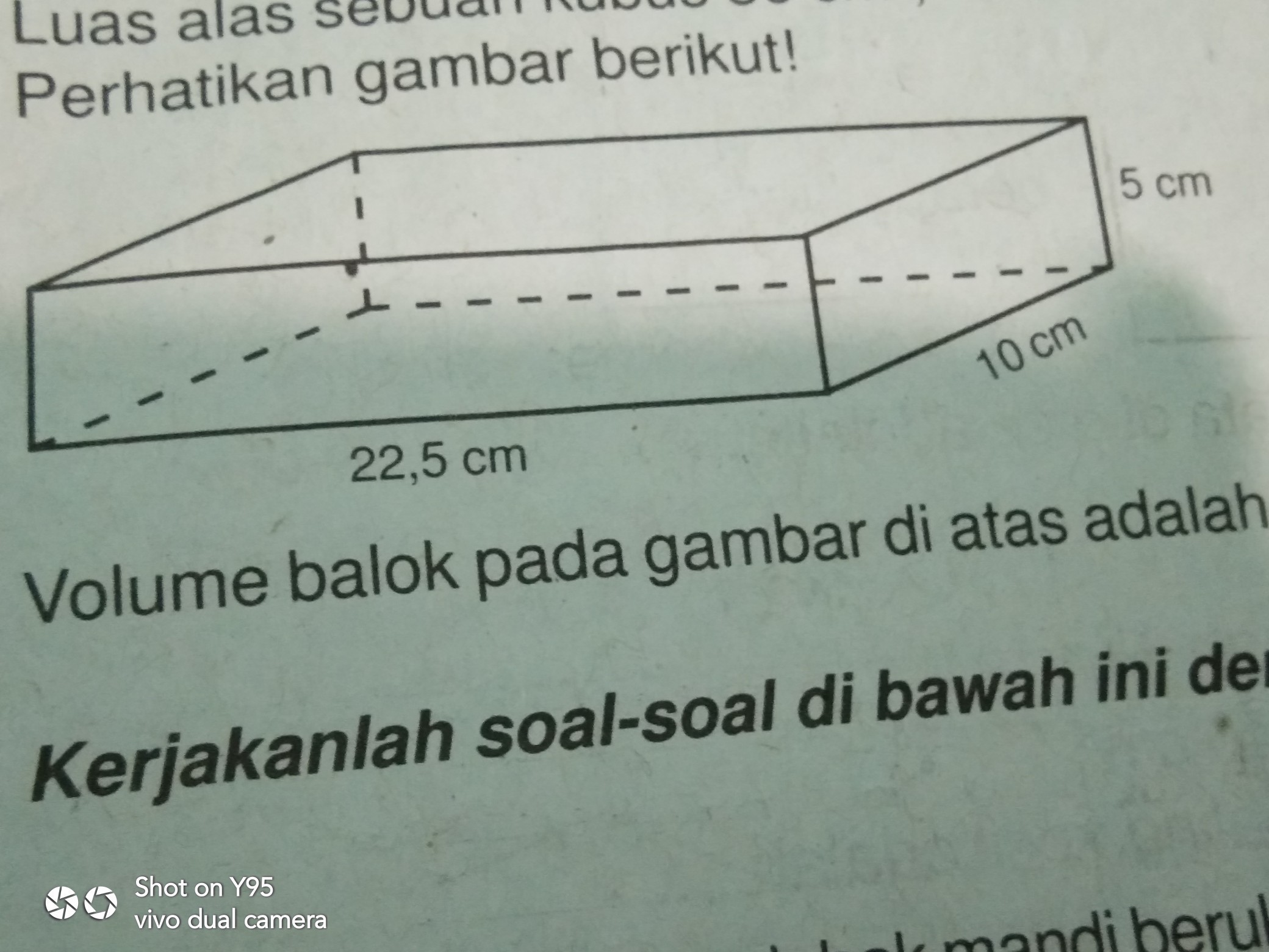 Detail Volume Balok Pada Gambar Diatas Adalah Nomer 3