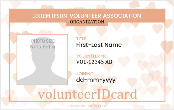 Detail Volunteer Badge Template Nomer 27