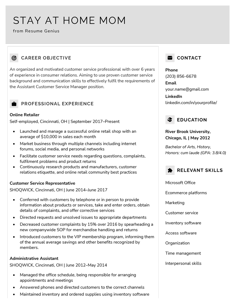 Detail Volunteer Resume Template Nomer 37