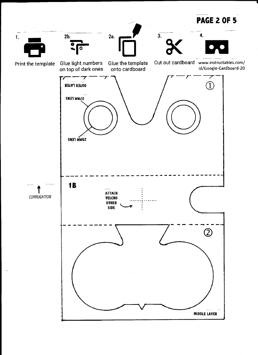 Detail Vr Google Cardboard Template Nomer 21