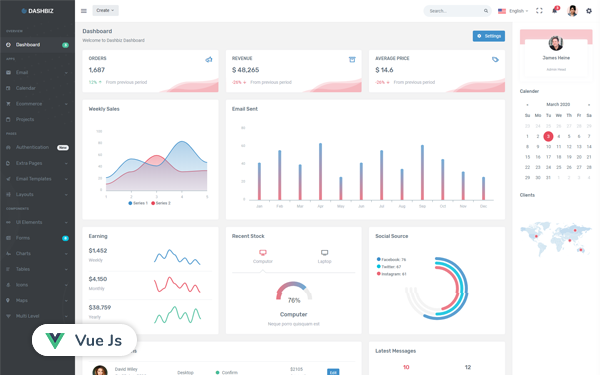 Detail Vue Bootstrap Template Nomer 8