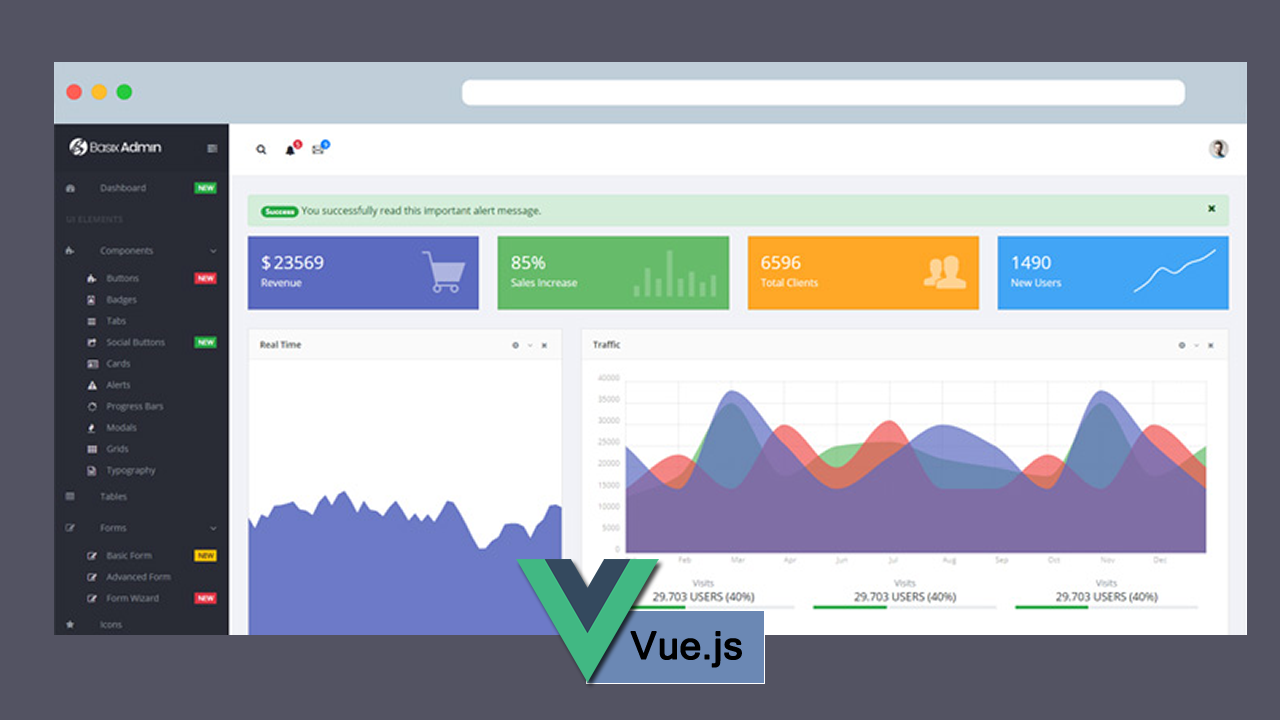 Detail Vue Js Admin Template Nomer 8