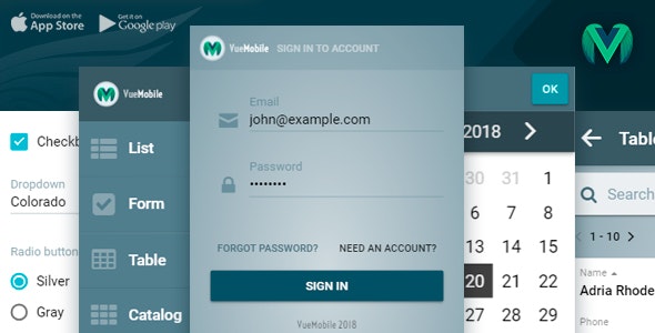 Detail Vue Mobile Template Nomer 29