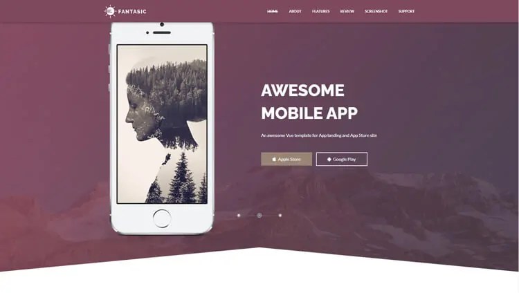 Detail Vue Mobile Template Nomer 42