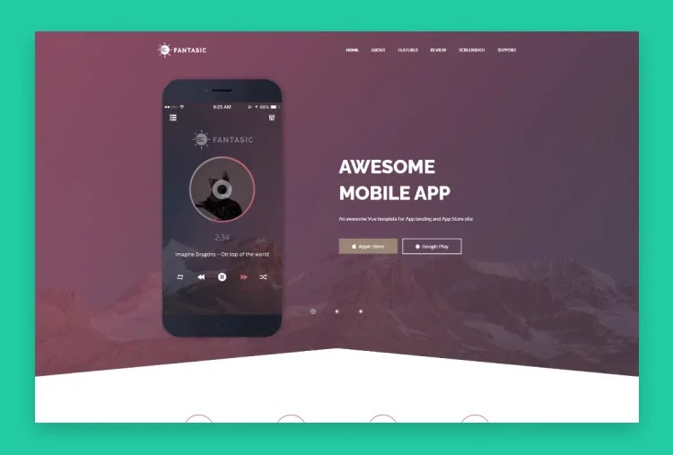 Detail Vue Mobile Template Nomer 45