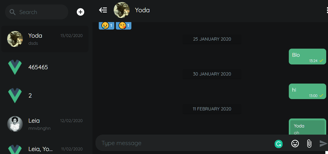 Detail Vuetify Chat Template Nomer 10