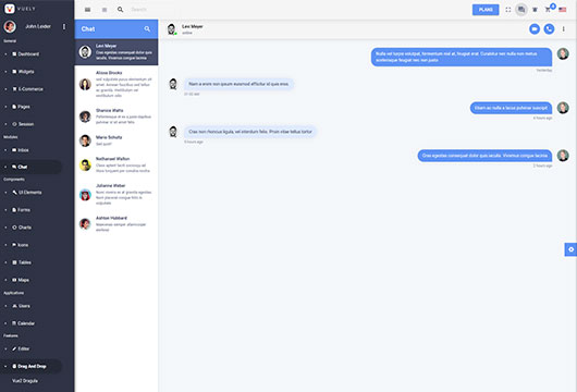 Detail Vuetify Chat Template Nomer 14