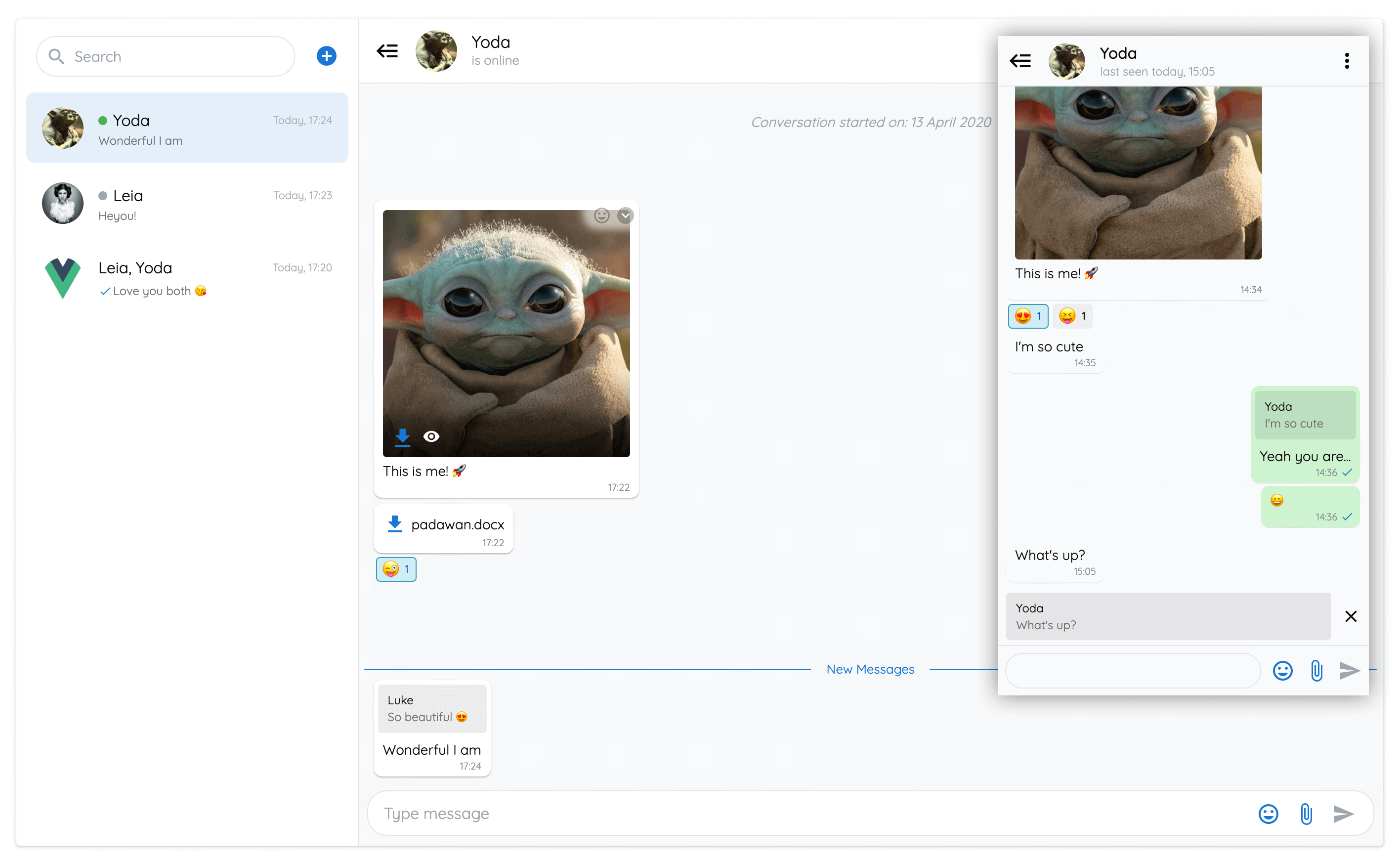 Detail Vuetify Chat Template Nomer 4
