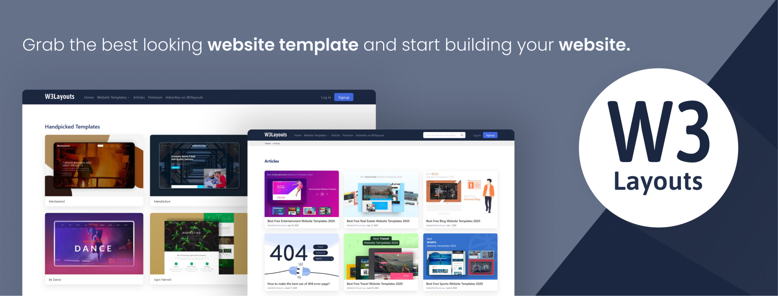 W3 Layout Template Free Download - KibrisPDR