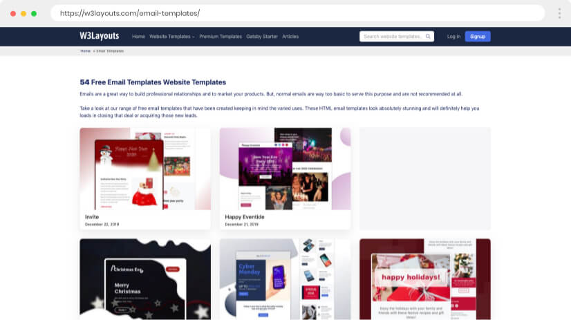Detail W3 Layout Template Free Download Nomer 25