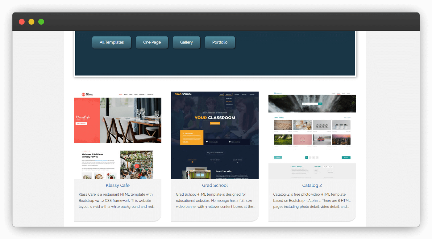 Detail W3 Layout Template Free Download Nomer 48