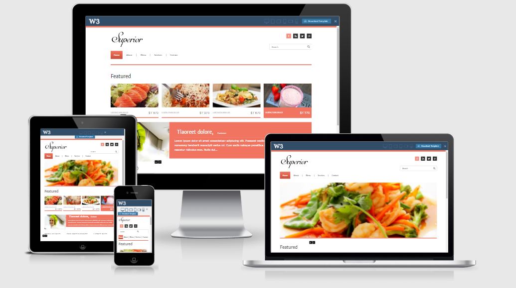 Detail W3 Layout Template Free Download Nomer 55
