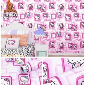 Detail Wallpaper Dinding Kamar Tidur Hello Kitty Nomer 26