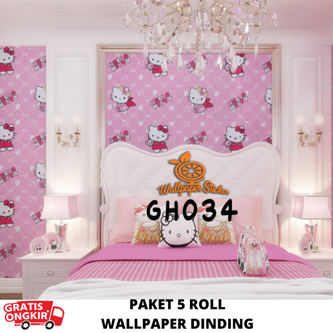 Detail Wallpaper Dinding Kamar Tidur Hello Kitty Nomer 33