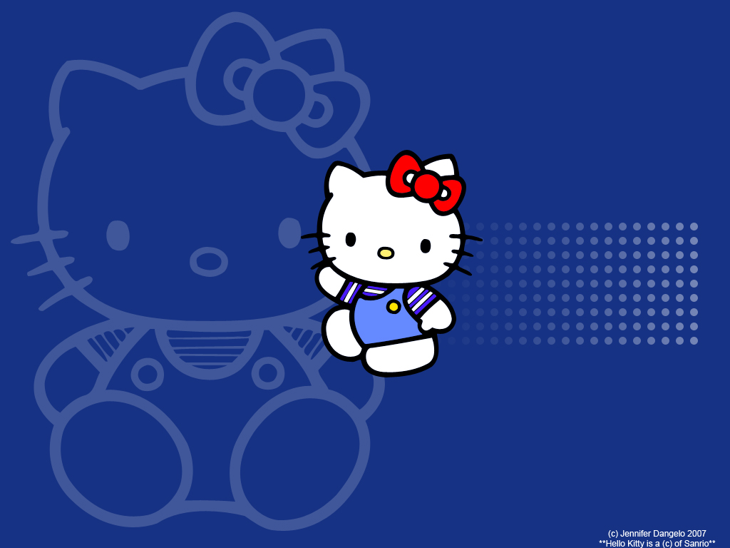 Detail Wallpaper Hello Kitty Biru Nomer 2