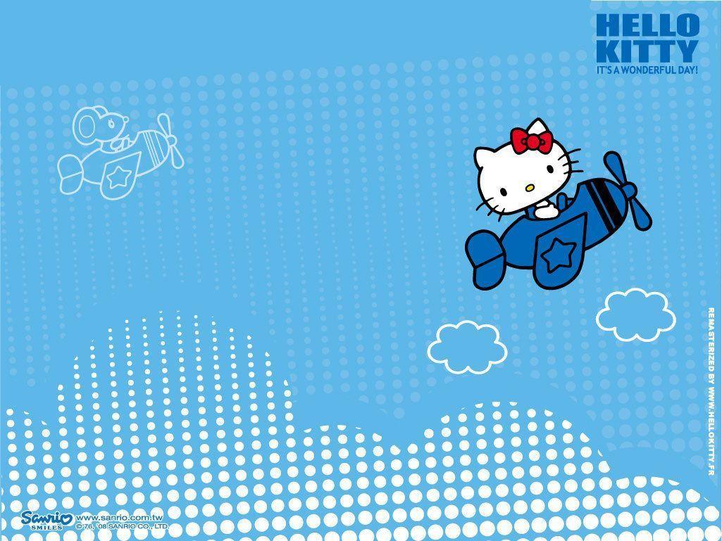 Detail Wallpaper Hello Kitty Biru Nomer 3