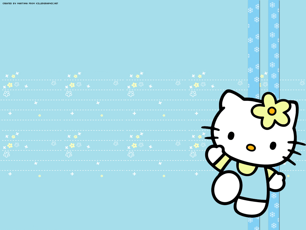 Detail Wallpaper Hello Kitty Biru Nomer 36