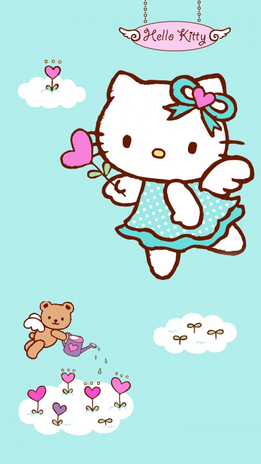 Detail Wallpaper Hello Kitty Biru Nomer 38