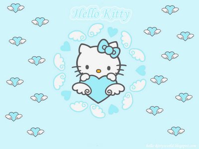 Detail Wallpaper Hello Kitty Biru Nomer 7