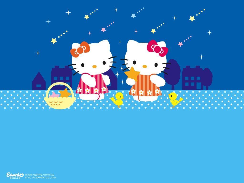 Detail Wallpaper Hello Kitty Biru Nomer 8