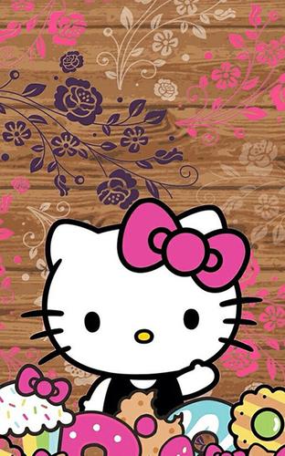 Detail Wallpaper Hello Kitty Hitam Nomer 22
