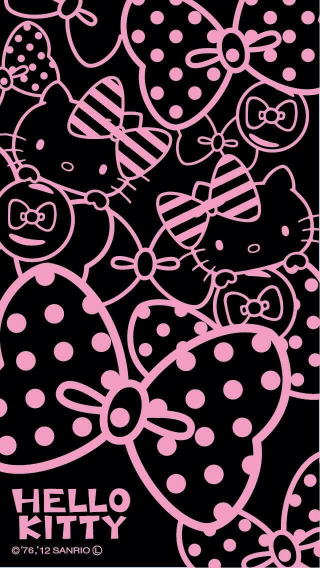 Detail Wallpaper Hello Kitty Hitam Nomer 34