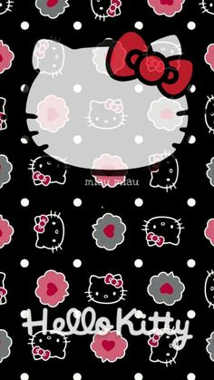 Detail Wallpaper Hello Kitty Hitam Nomer 5