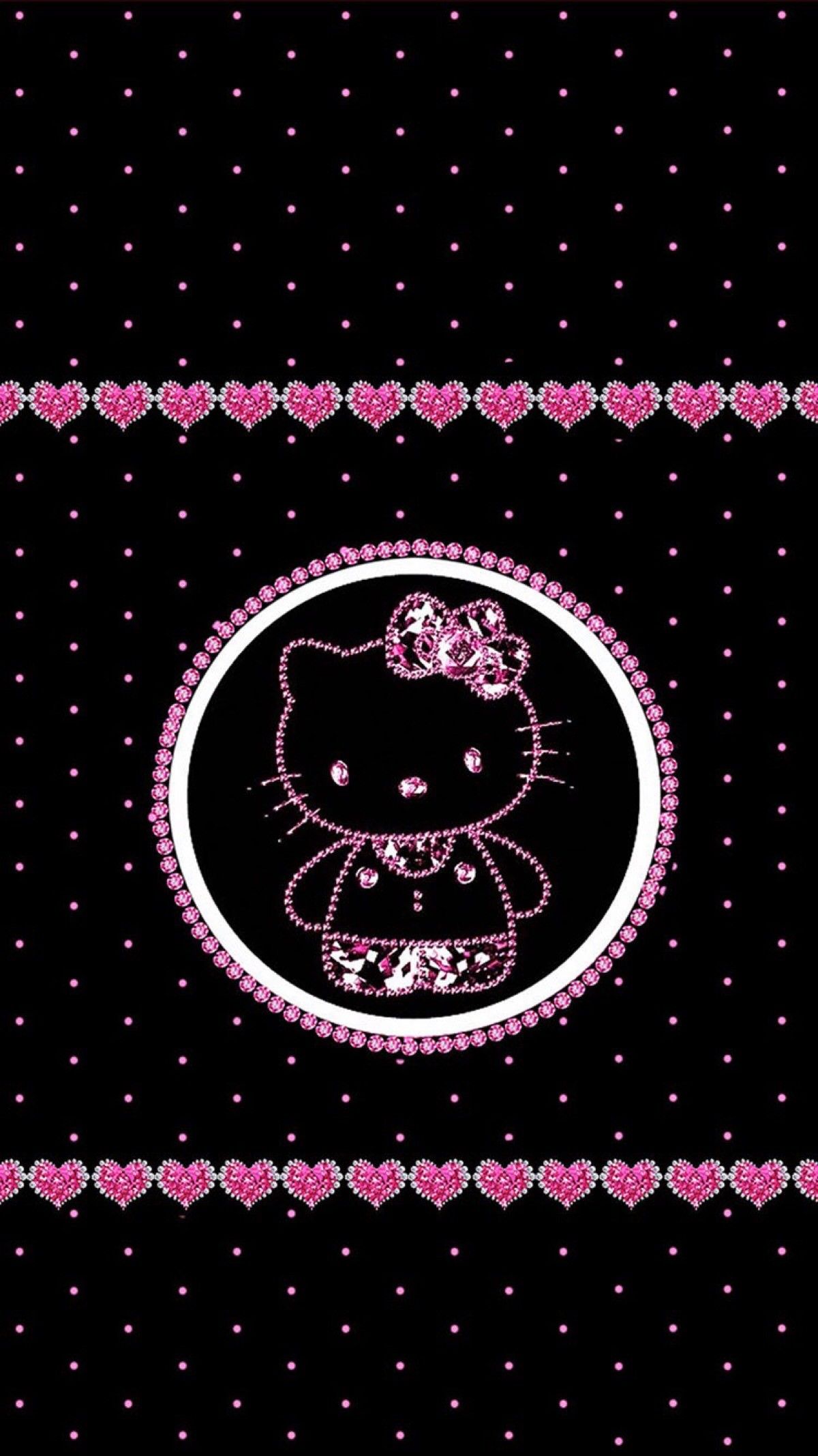 Detail Wallpaper Hello Kitty Hitam Nomer 6