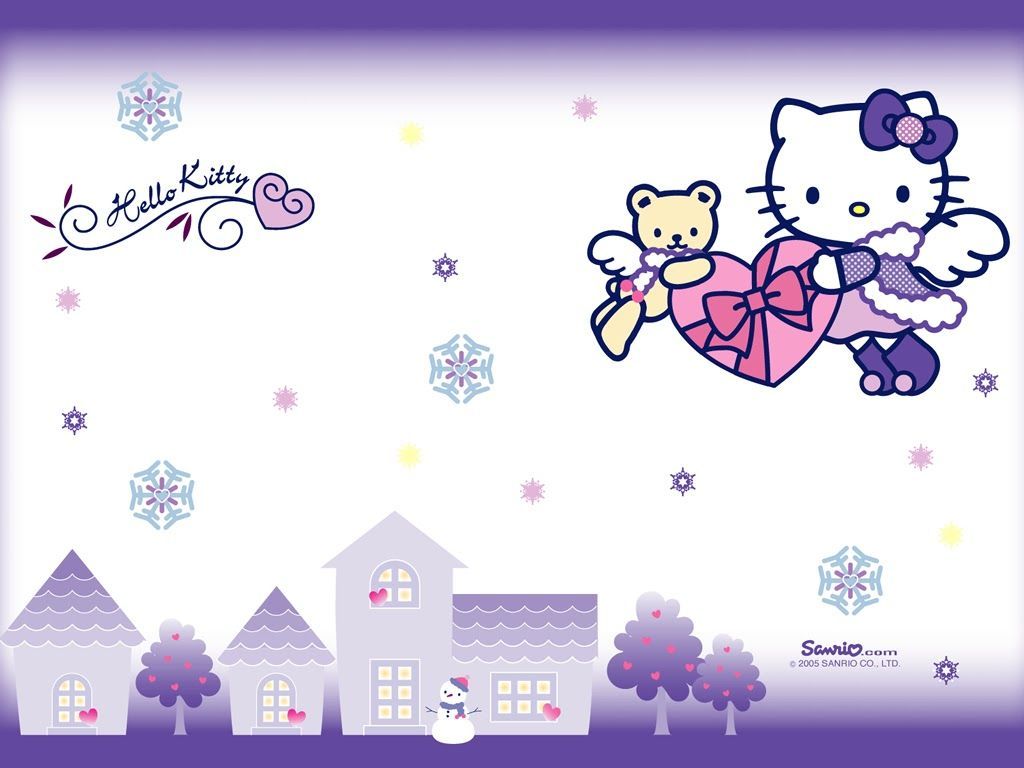 Detail Wallpaper Hello Kitty Ungu Nomer 14