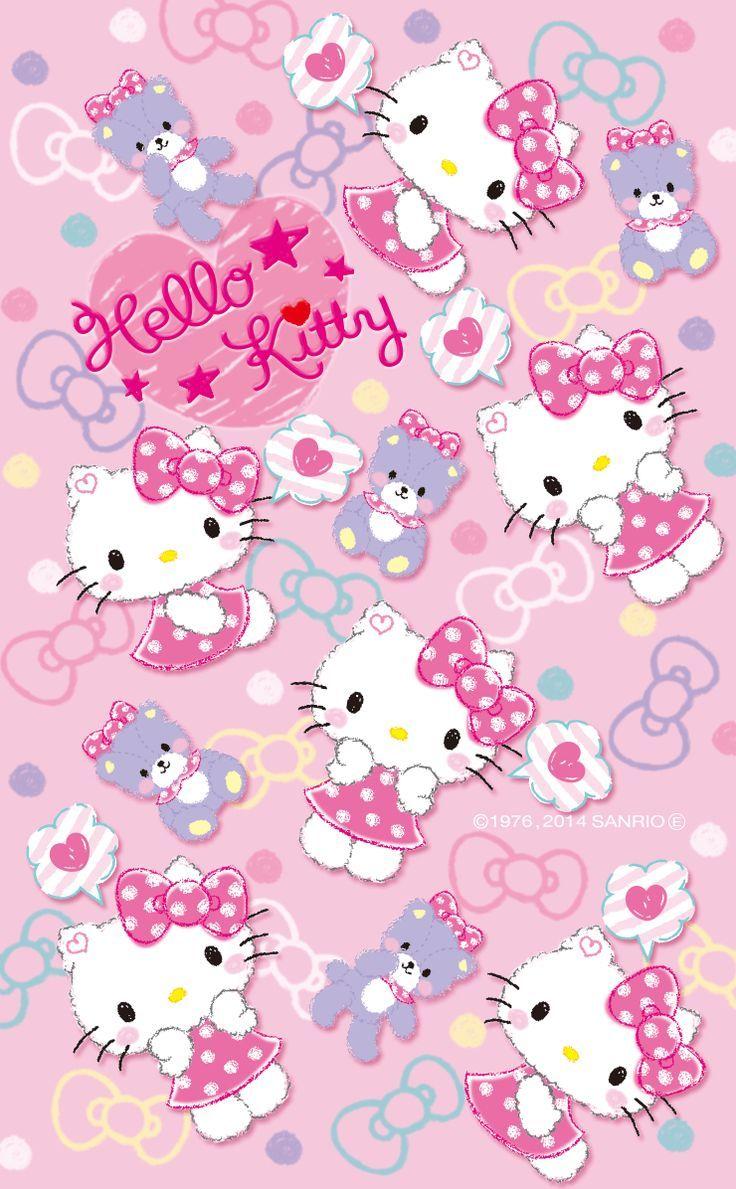 Detail Wallpaper Hello Kitty Warna Pink Nomer 11