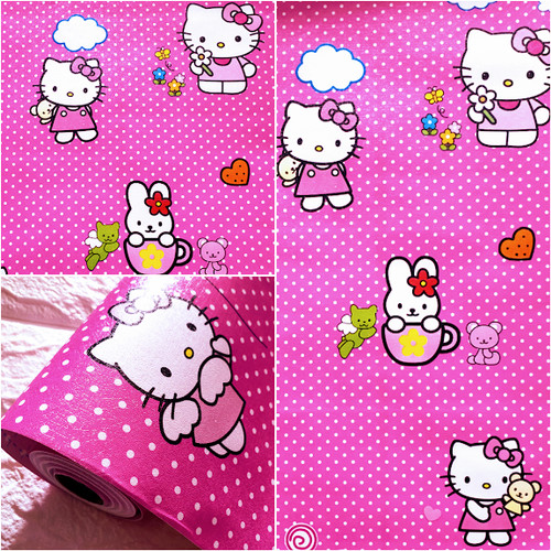 Detail Wallpaper Kamar Hello Kitty Nomer 40