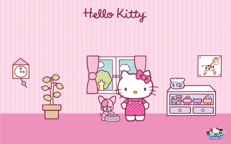 Detail Wallpaper Kamar Hello Kitty Nomer 48