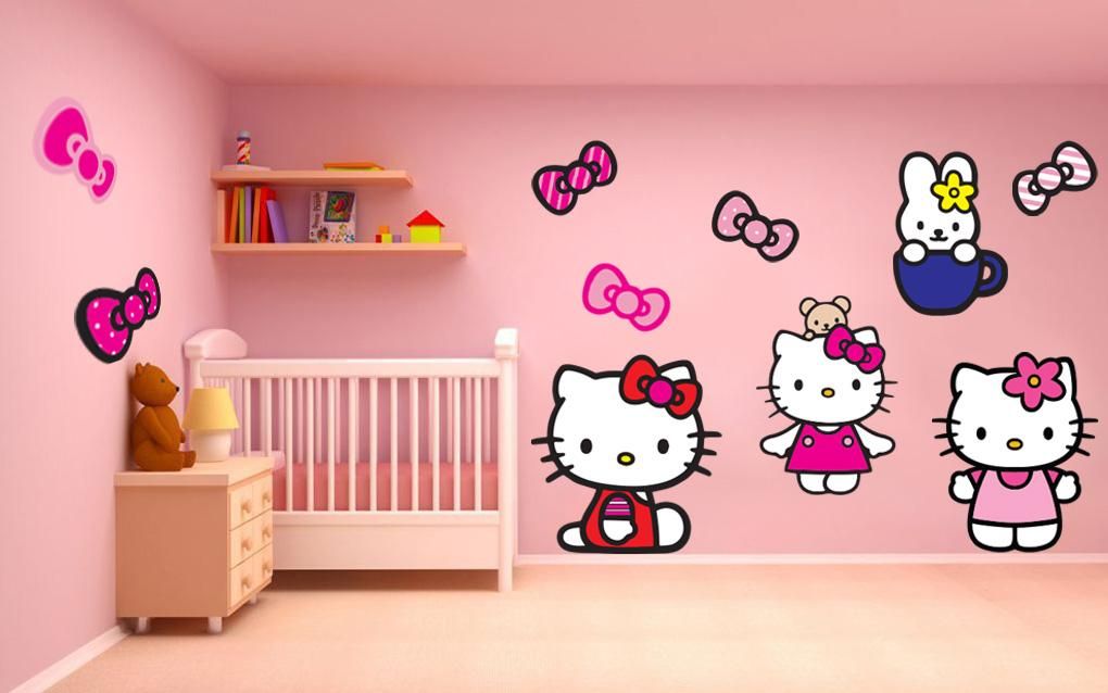 Detail Wallpaper Kamar Hello Kitty Nomer 51