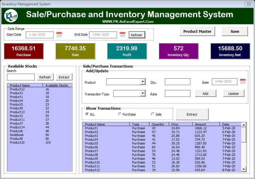 Detail Warehouse Management System Excel Template Nomer 11