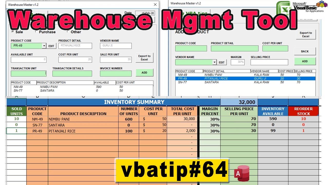 Detail Warehouse Management System Excel Template Nomer 13