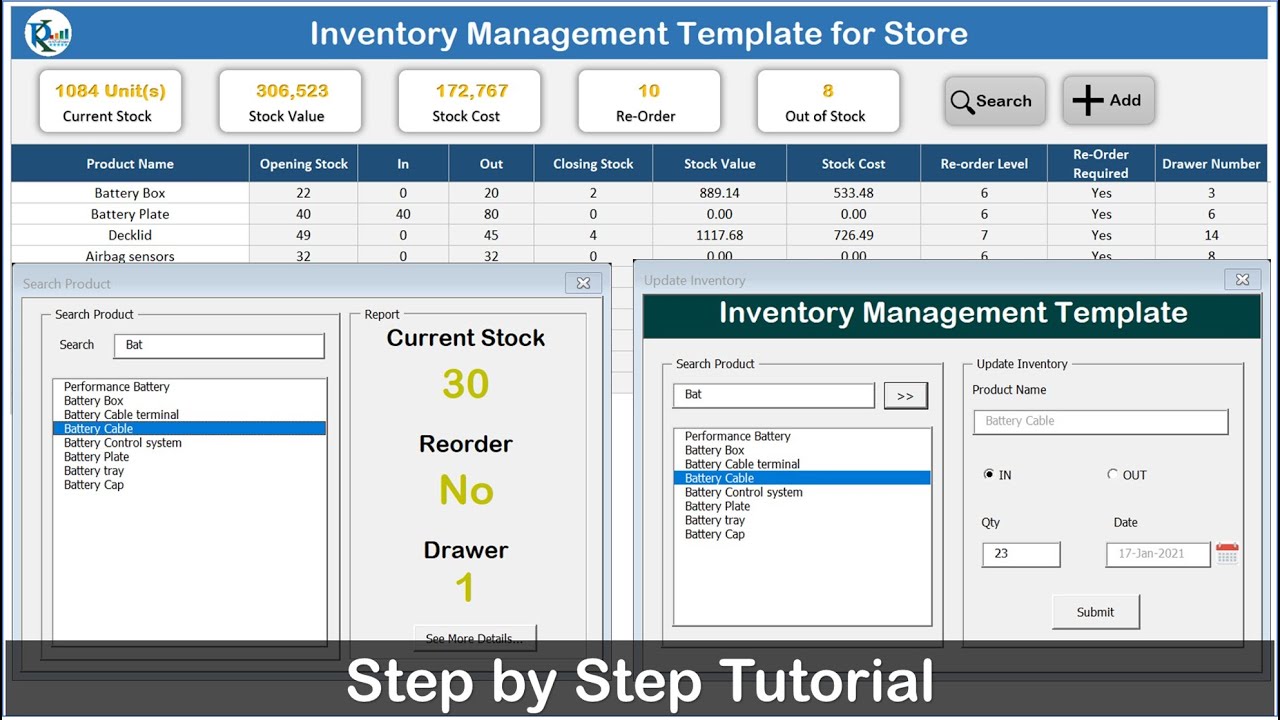 Detail Warehouse Management System Excel Template Nomer 3